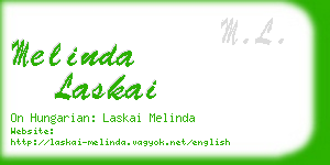 melinda laskai business card
